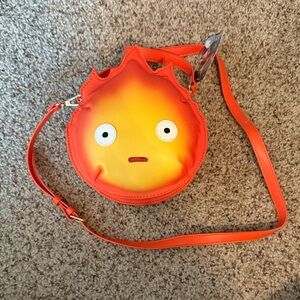 Studio Ghibli Howls Moving Castle Calcifer Orange Flame Character Kids Bag